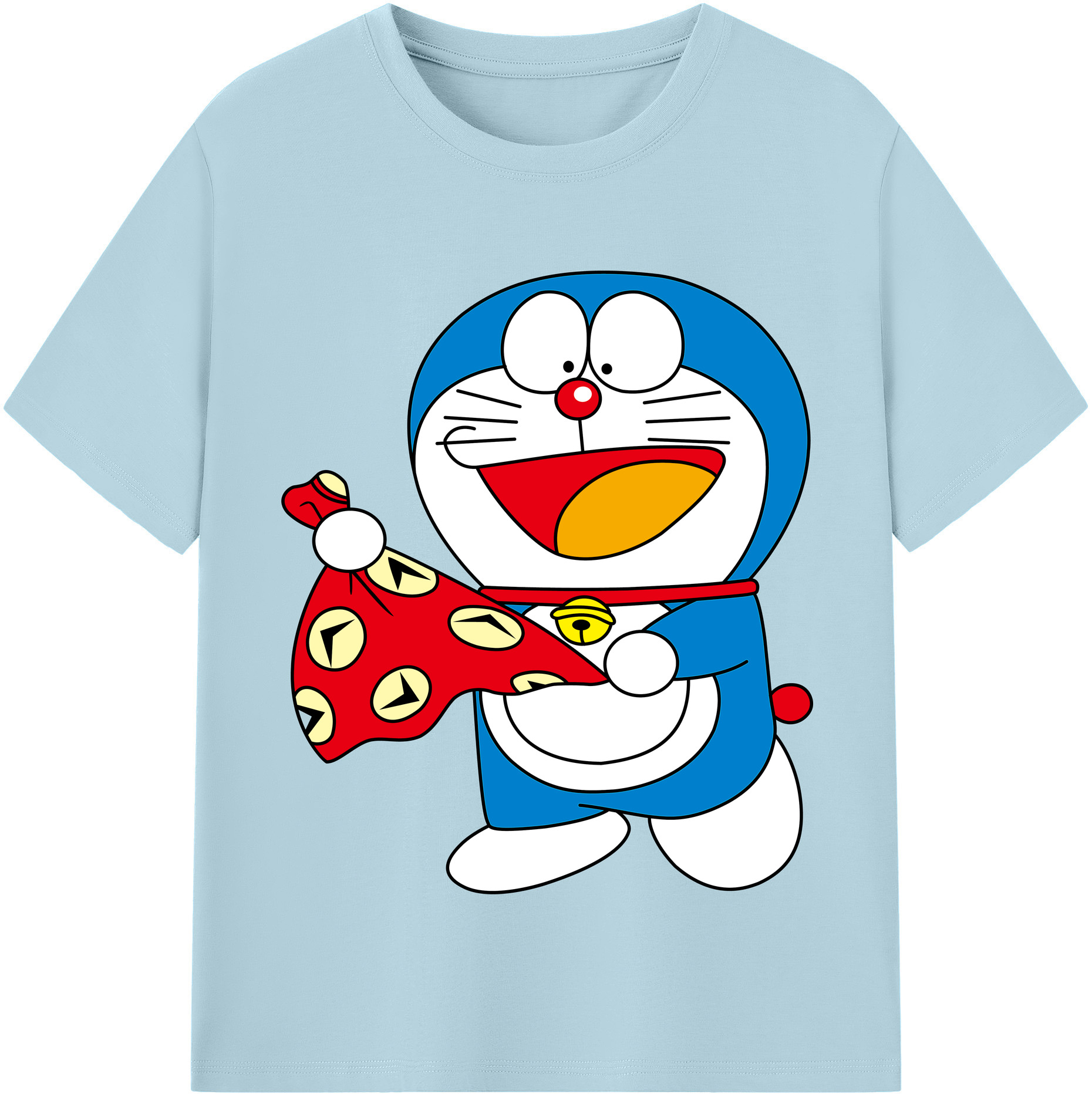 （画像用） ドラえもん Doraemon 綿100％半袖Tシャツ（フロントプリント）